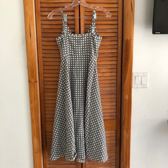 Oh My Love London Button Front Gray Midi Dress - Picture 7 of 7